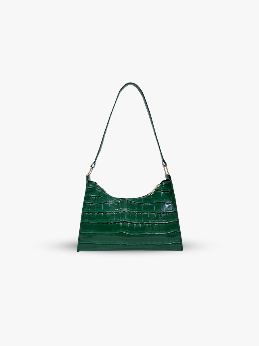 Alligator pattern handbag
