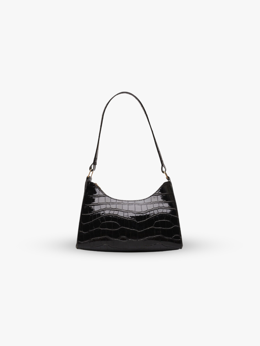 Alligator pattern handbag