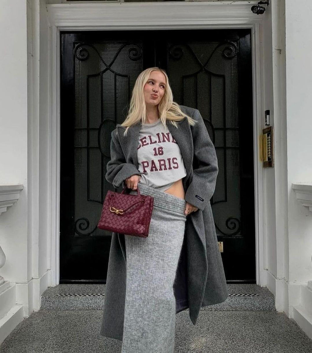 Woven Gold-Knot Tote Bag